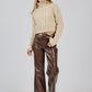 Modern In Mocha Leather Pant