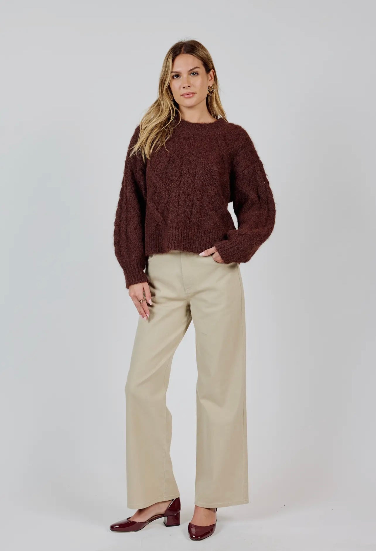 Dina Cable Knit Sweater