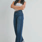 Cuffed Palazzo Denim