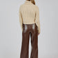 Modern In Mocha Leather Pant